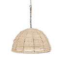 The Wooden Bead Dome Pendant - Natural