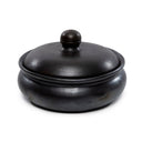 The Burned Curry Pot, black curry pot with lid, handmade terracotta cookware for flavorful meals