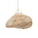 A natural ceiling light fixture for any room, made by artisans in Indonesia from pure rattan.