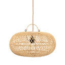 A small rattan pendant light that filters ambient light beautifully, enriched with an airy, weightless aesthetic.