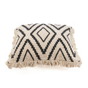The Sahara Diamond Cushion Cover - Natural Black