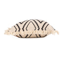 The Sahara Diamond Cushion Cover - Natural Black