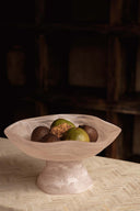 El Soporte De Frutas Orgánico De Resina - Rosa Blanco