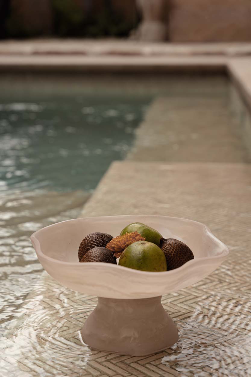 De Resin Organische Fruitstand - Roze Wit