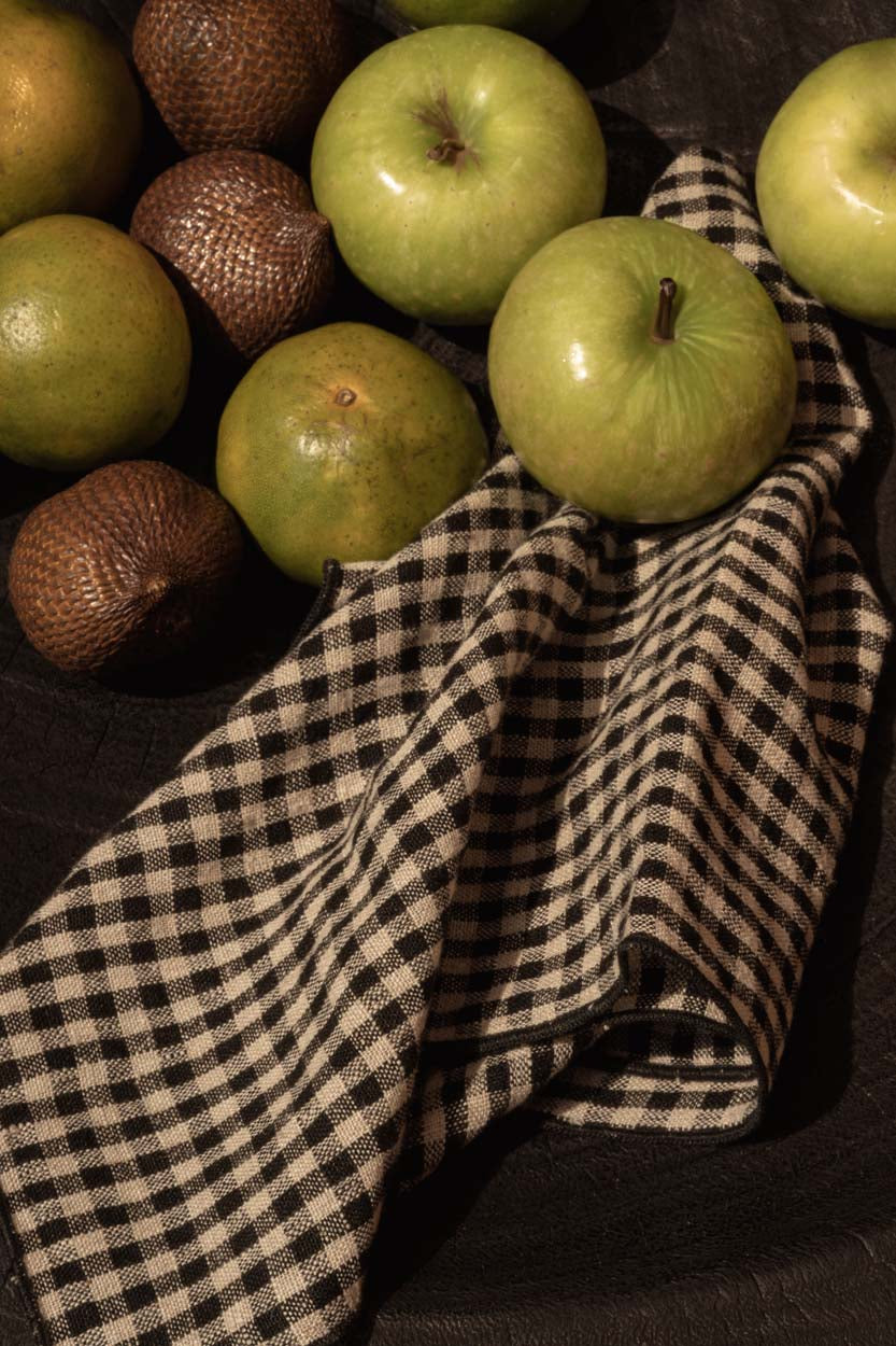 La Servilleta Picknick - Negro Natural - 45x45