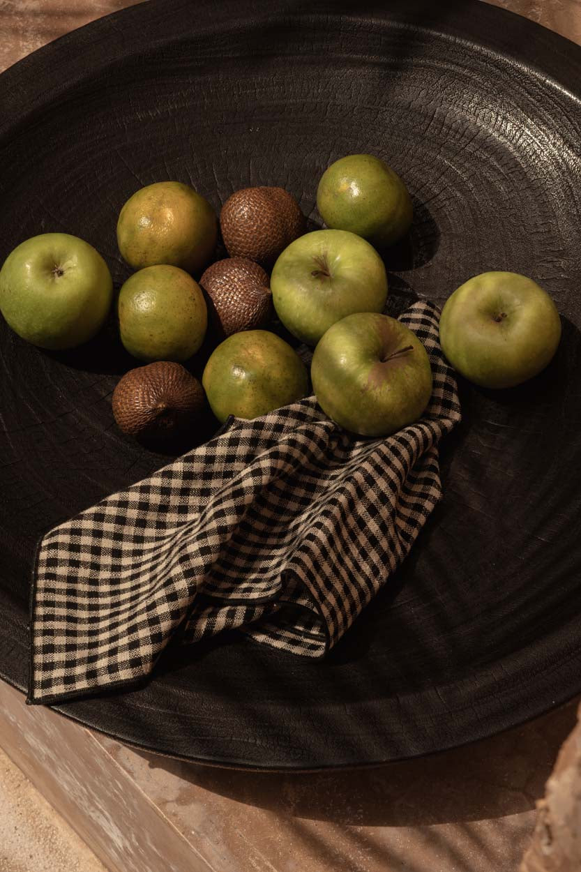 La Servilleta Picknick - Negro Natural - 45x45