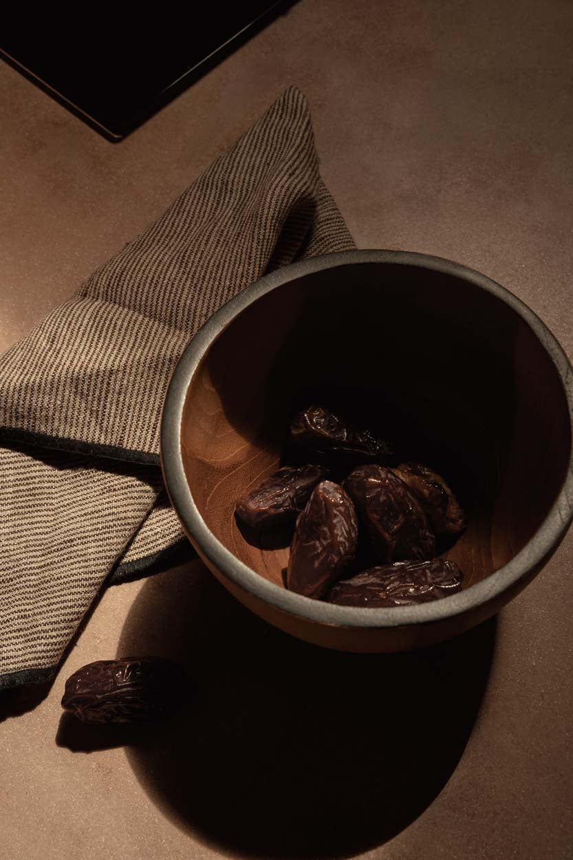 The Code Linen Napkin - Natural Black - 45x45