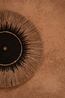 De Raffia Macramé Muurdecoratie - Naturel Zwart