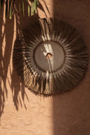 De Raffia Macramé Muurdecoratie - Naturel Wit