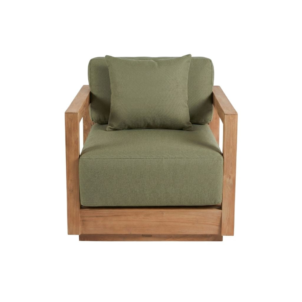 The Umalas One Seater Sofa - Outdoor - Green Alga
