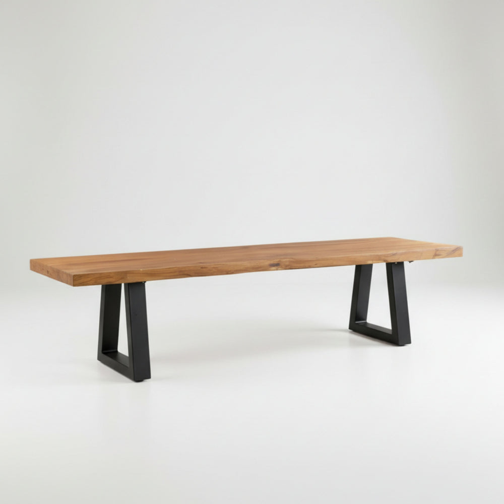 La Panchina Con Gambe in Ferro - Naturale - 280