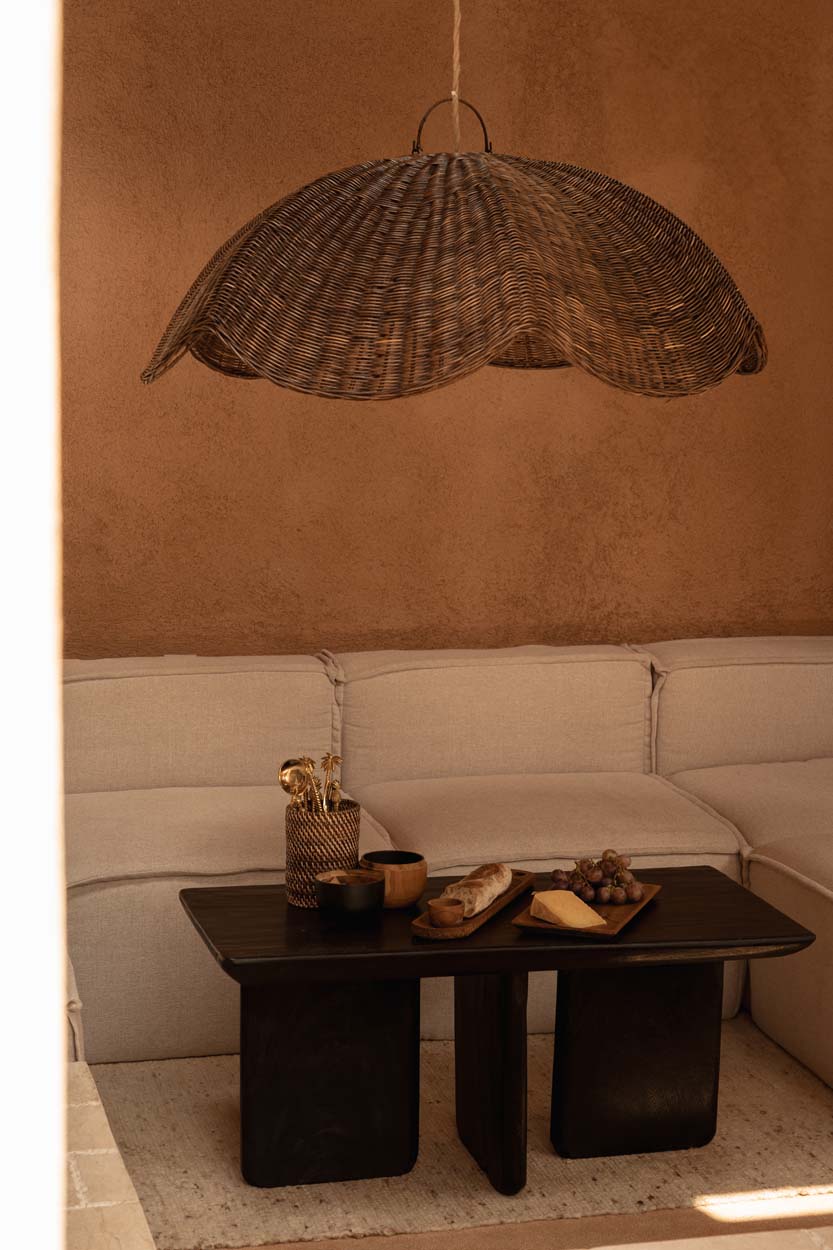 The Wave Pendant - Dark Walnut - L