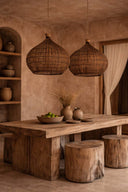 De Desert Gourd Hanglamp - Donker Walnoot - M