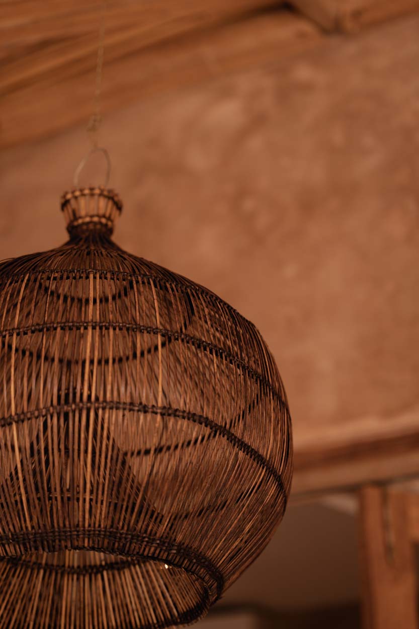 La Lampada A Sospensione Desert Gourd - Noce Scuro - M