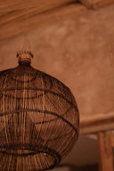 De Desert Gourd Hanglamp - Donker Walnoot - M