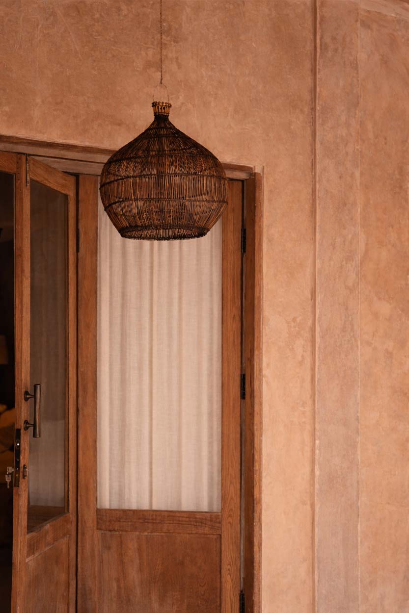 La Lampada A Sospensione Desert Gourd - Noce Scuro - S