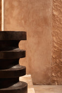 The Mocha Rings Side Table - Dark Walnut