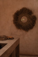 Die Rattan Speisehaube - Naturbraun - M