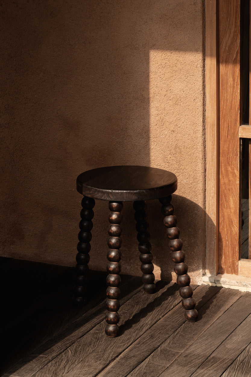 Le Tabouret Dango - Noyer Foncé
