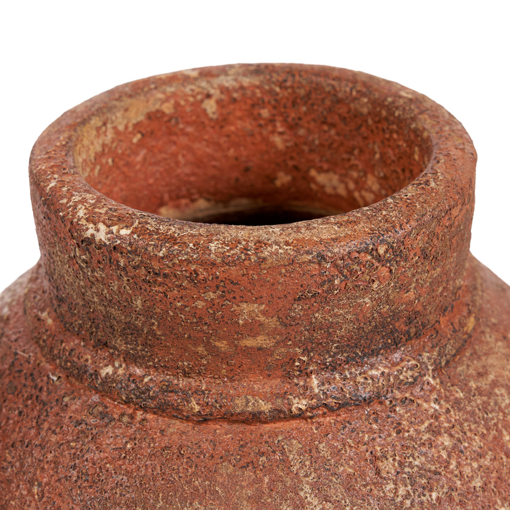 La Ánfora Rustica Jarrón - Terracota - L
