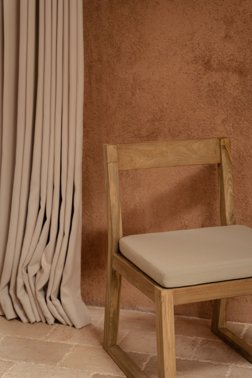 La Silla De Comedor Linear - Gris Natural
