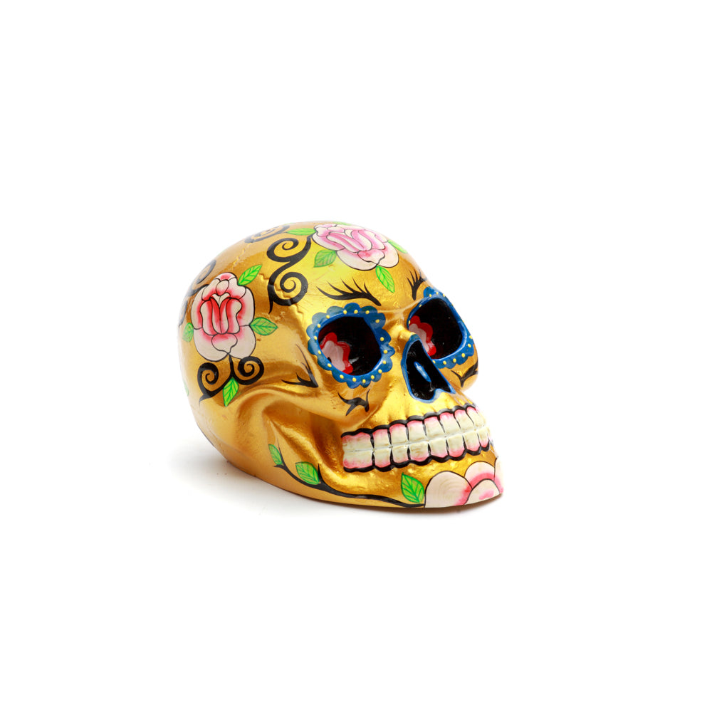 El Mexican Sugar Skull Oro - S