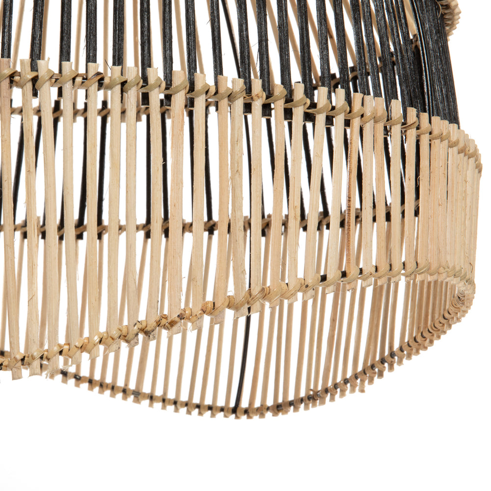 La Lámpara Colgante Striped - Negro Natural - M_40