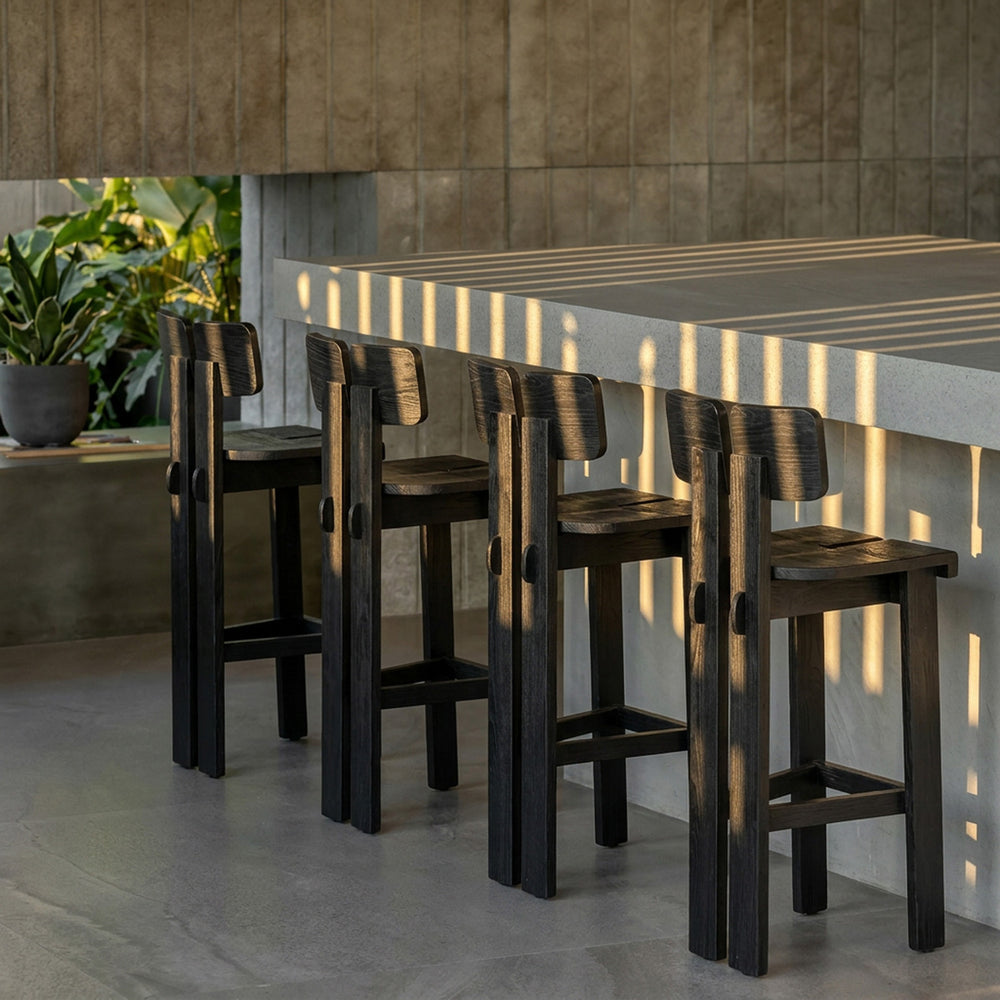 De Sama Sama Barkruk - Zwart