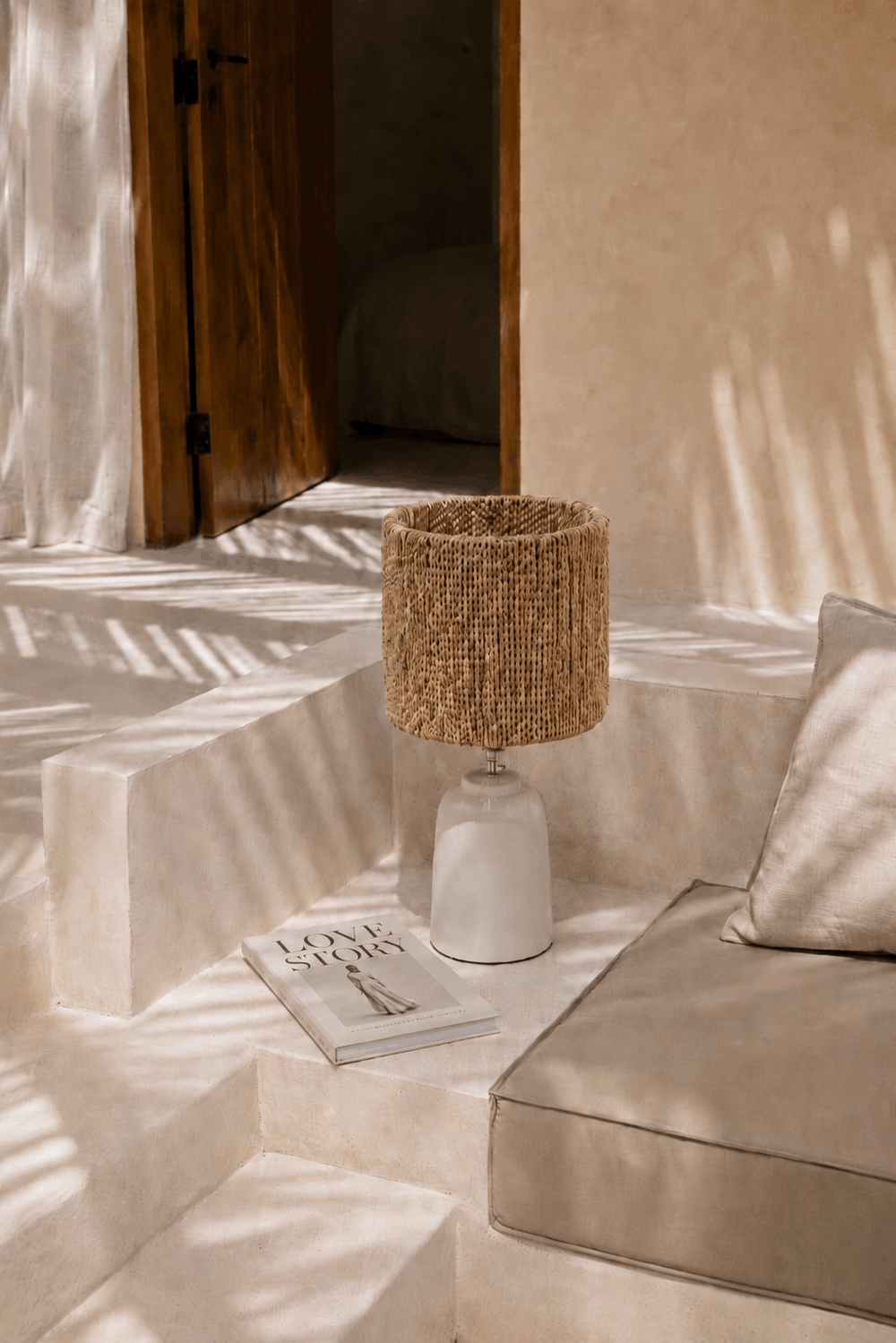 La Pantalla De Lámpara De Mesa Chalki - Natural
