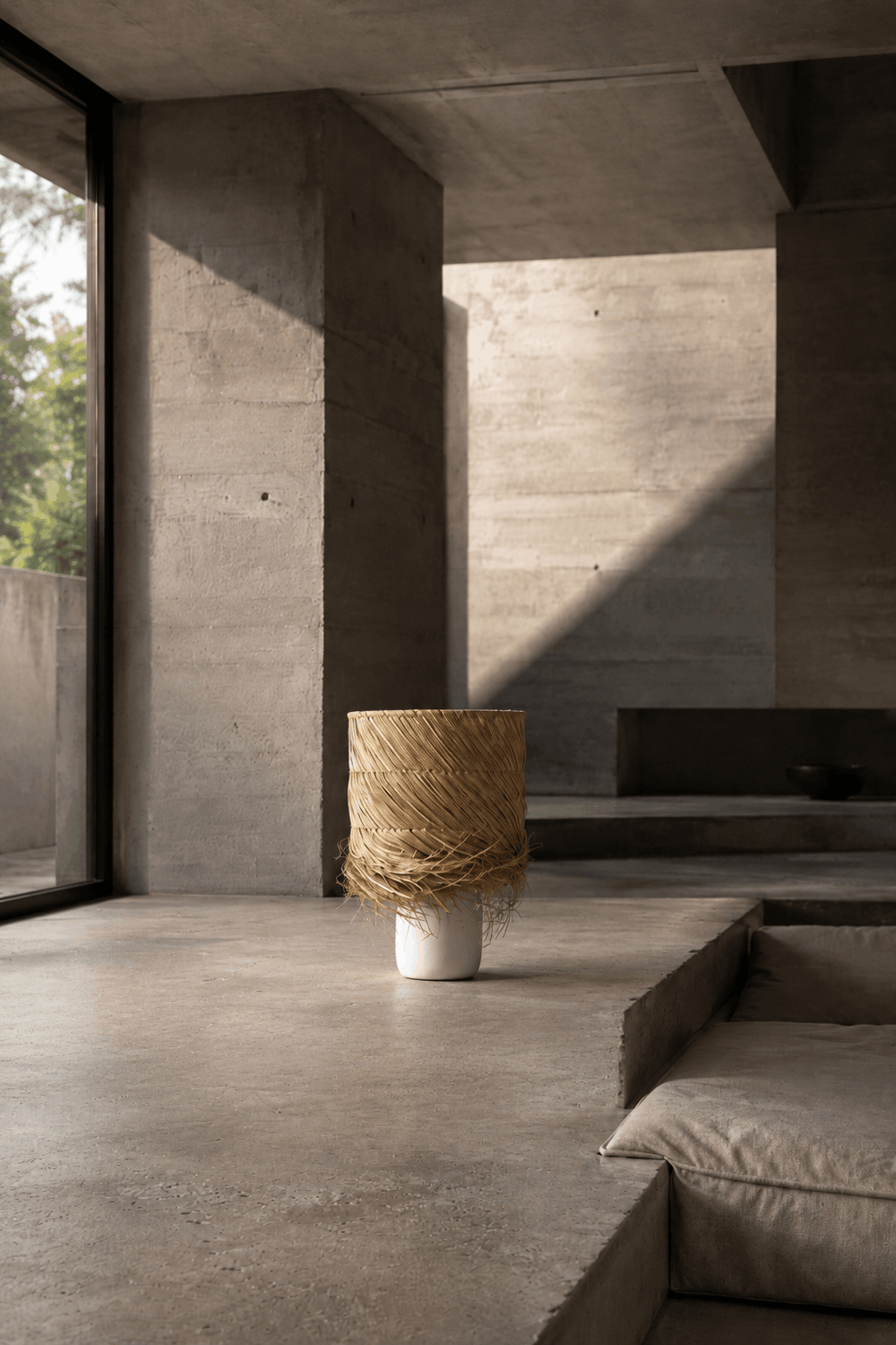 La Lámpara De Mesa Pandan - Blanco Natural