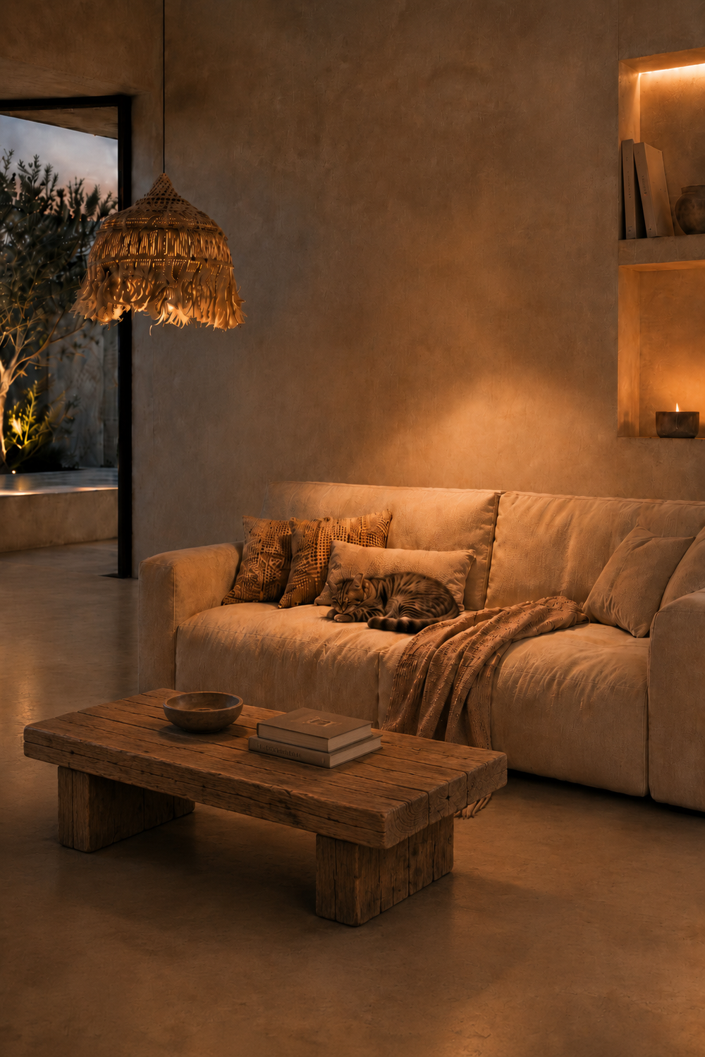 Paralume Abaca Hoola - Naturale - L