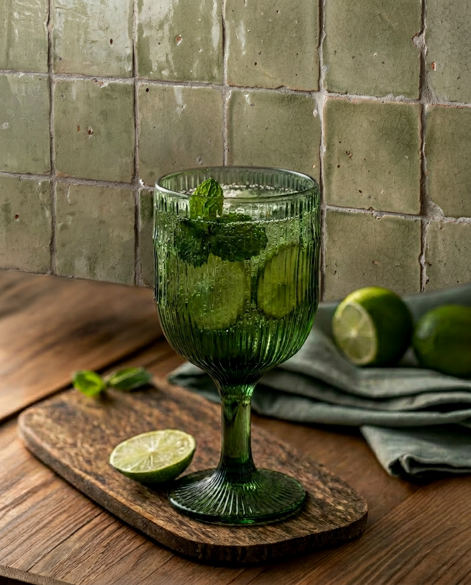 Il Calice Da Vino Moss Ripple - Verde