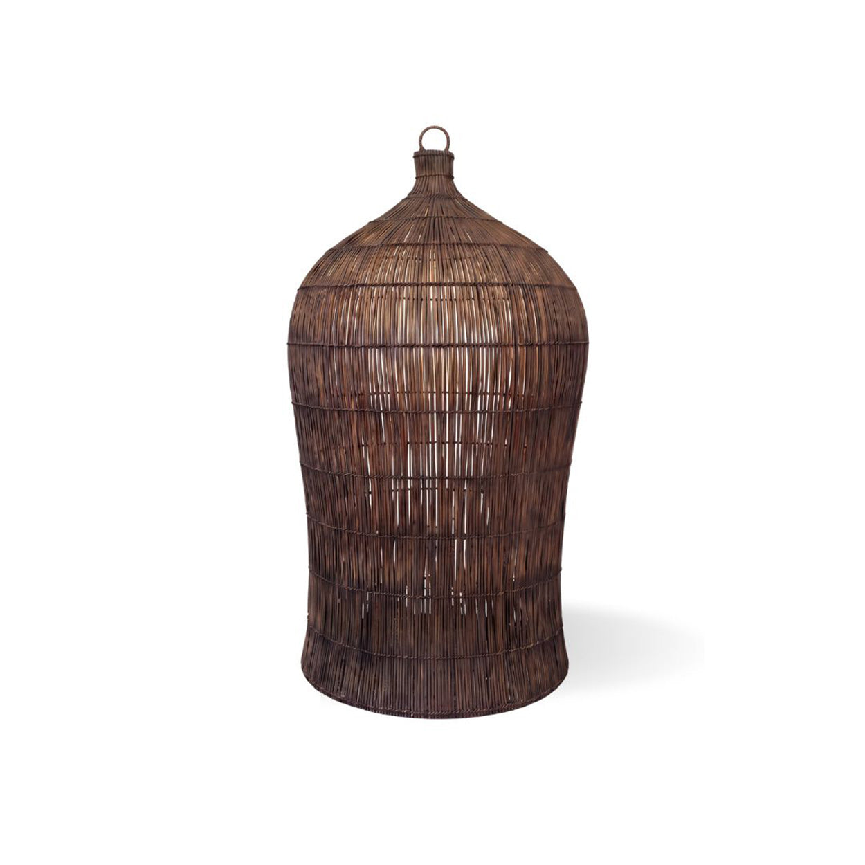 La Suspension Woven Bell - Noyer Foncé - L