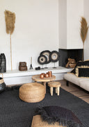 The  Fringed Carpet - Black - 180x240