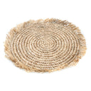 De Fringe Raffia Placemat Rond - Natuurlijk