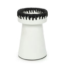 The Pretty Candle Holder - White Black - L