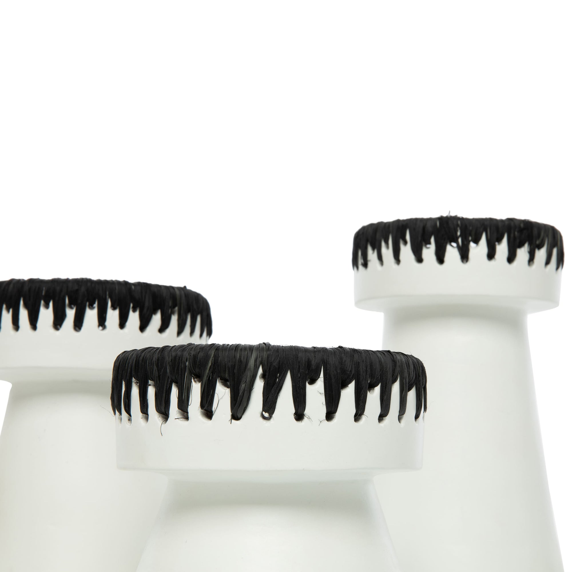 The Pretty Candle Holder - White Black - L