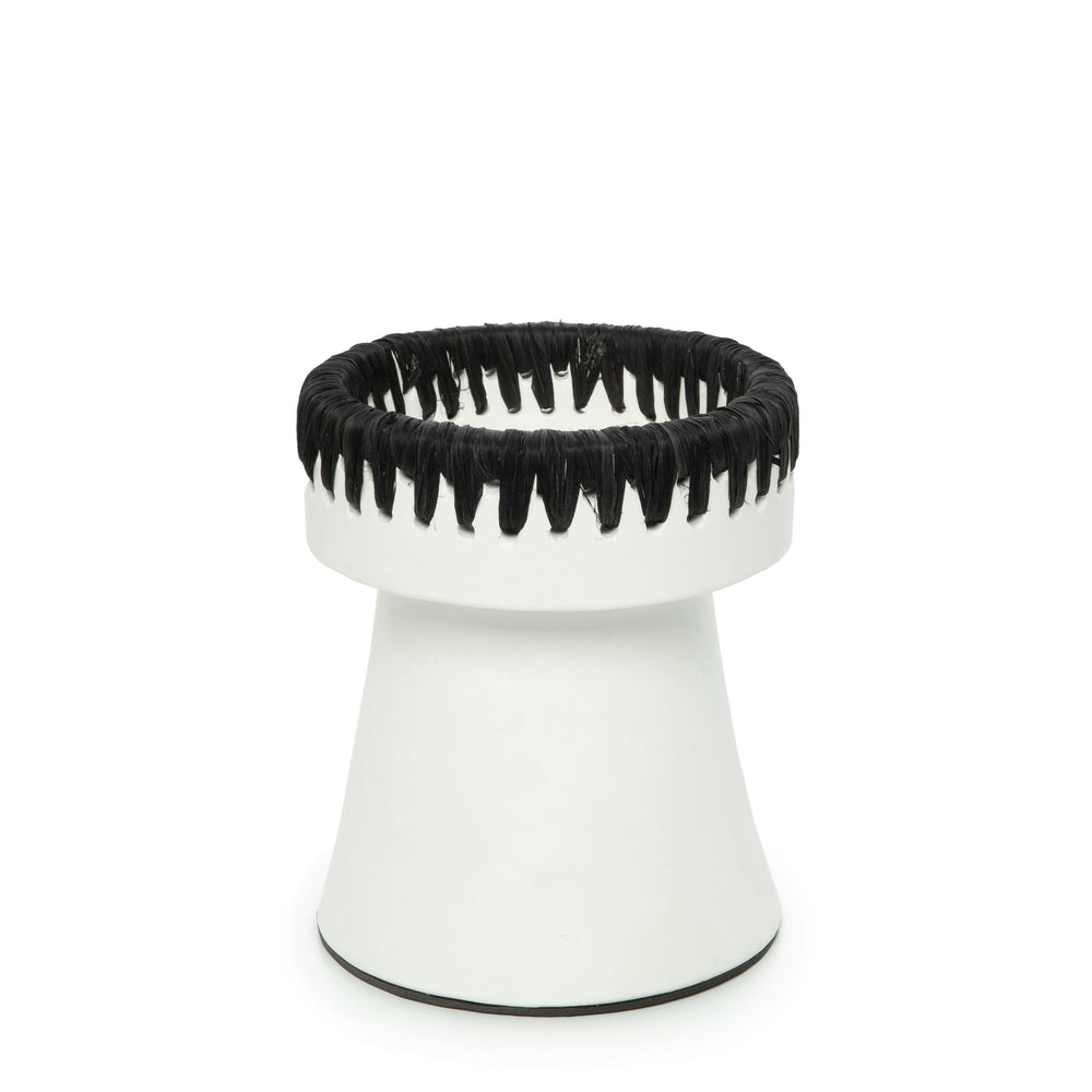The Pretty Candle Holder - White Black - M