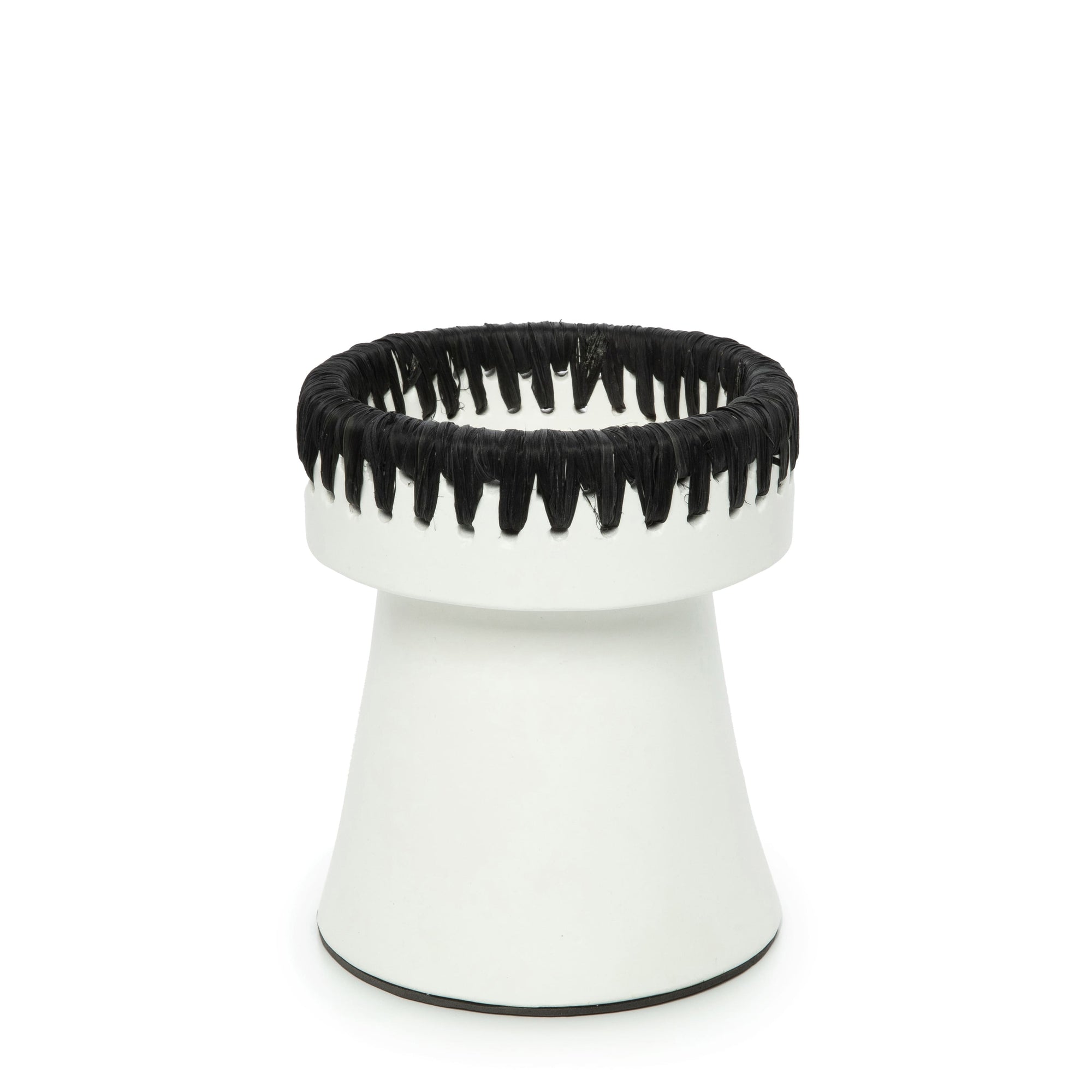 The Pretty Candle Holder - White Black - M
