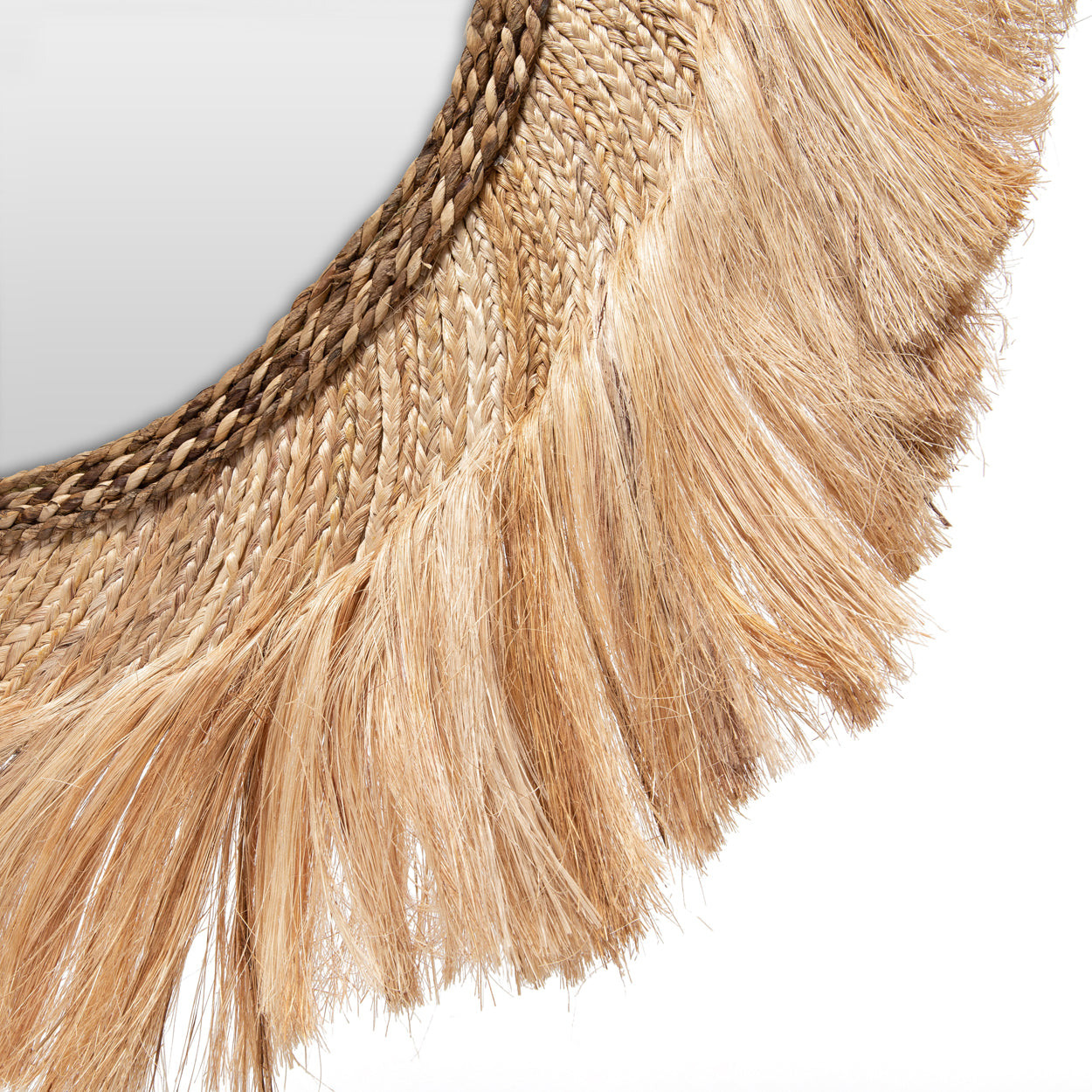 The Abaca Sunrise Mirror - Natural - L