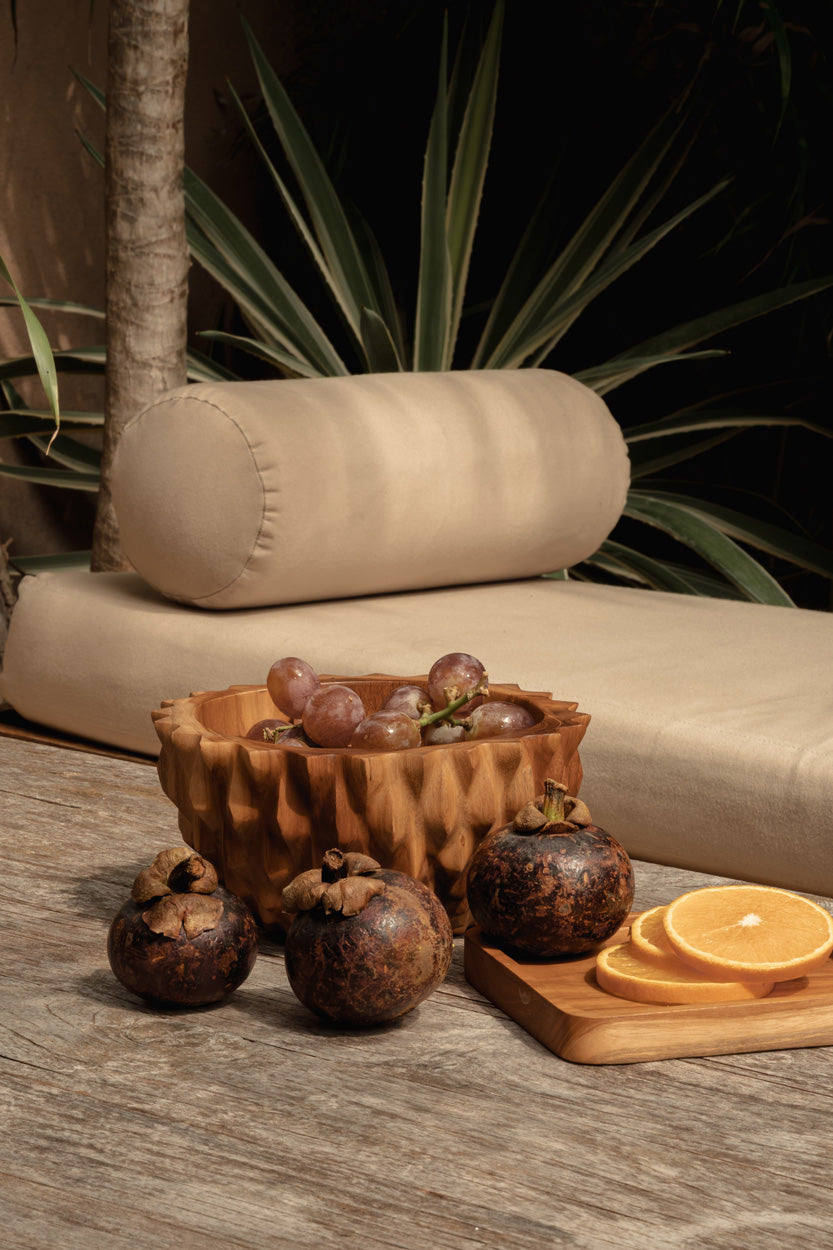 El Plato Teak Square - Natural - XS