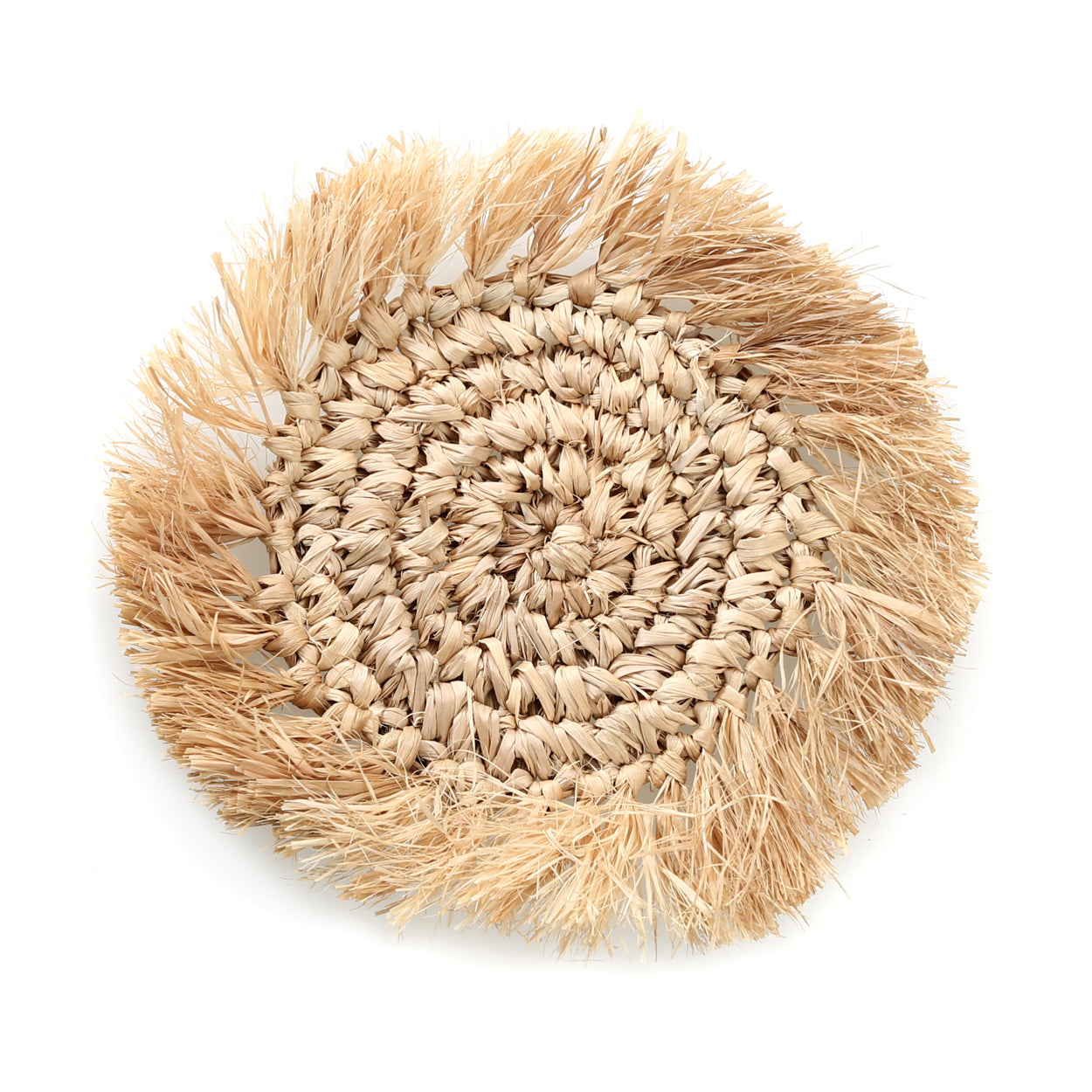 Il Sottobicchiere Fringe Raffia - Naturale - S
