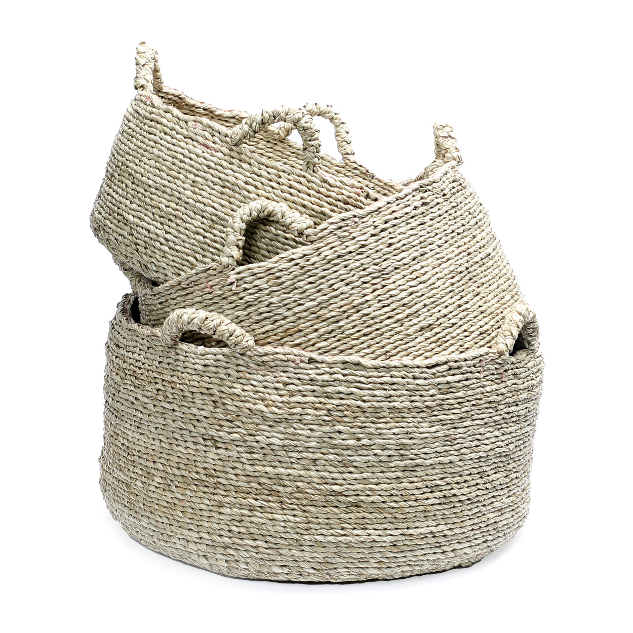 Les Quatre Mains Baskets - Natural - Set Of 3