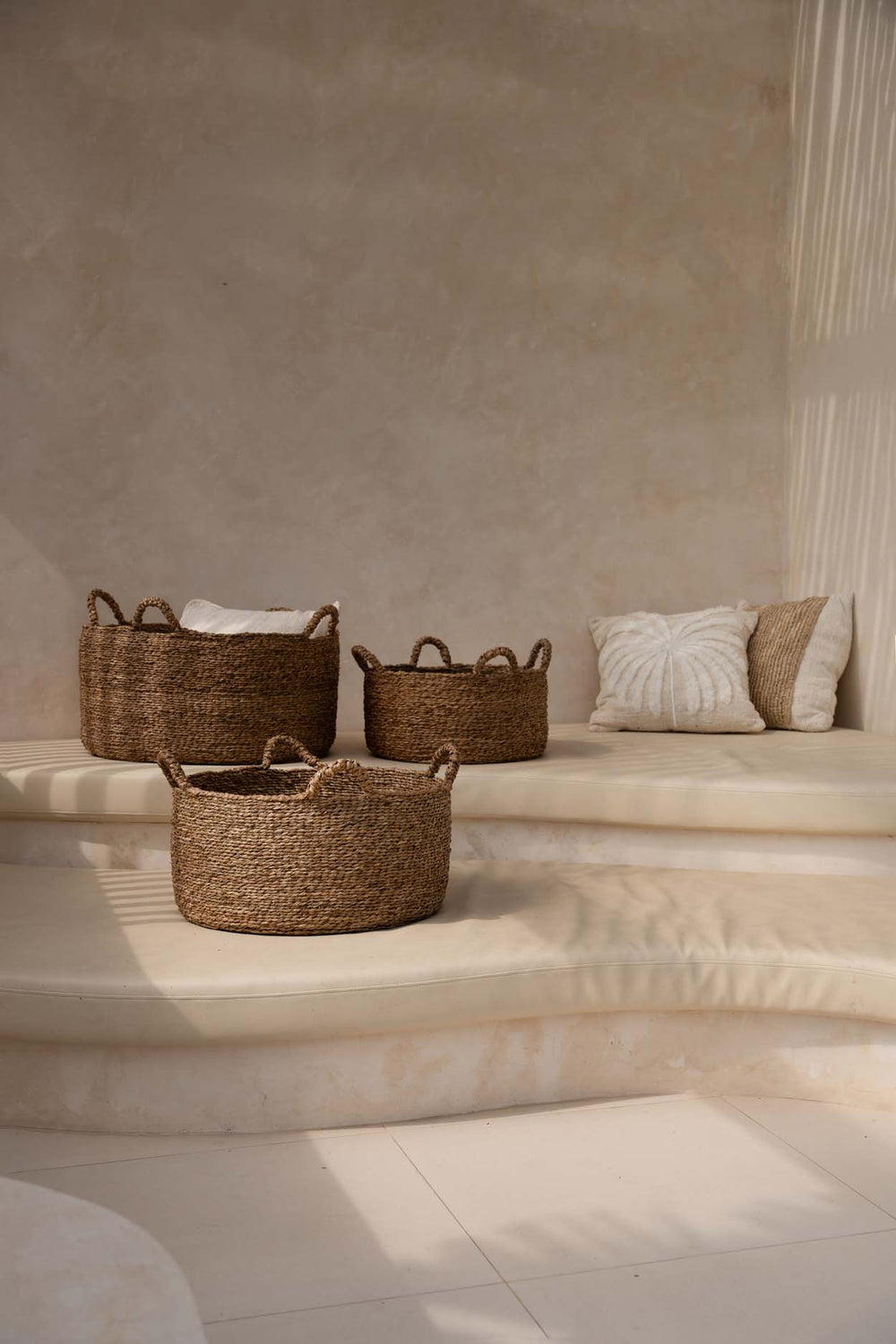 Les Quatre Mains Baskets - Natural - Set Of 3