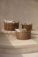 Les Quatre Mains Baskets - Natural - Set Of 3