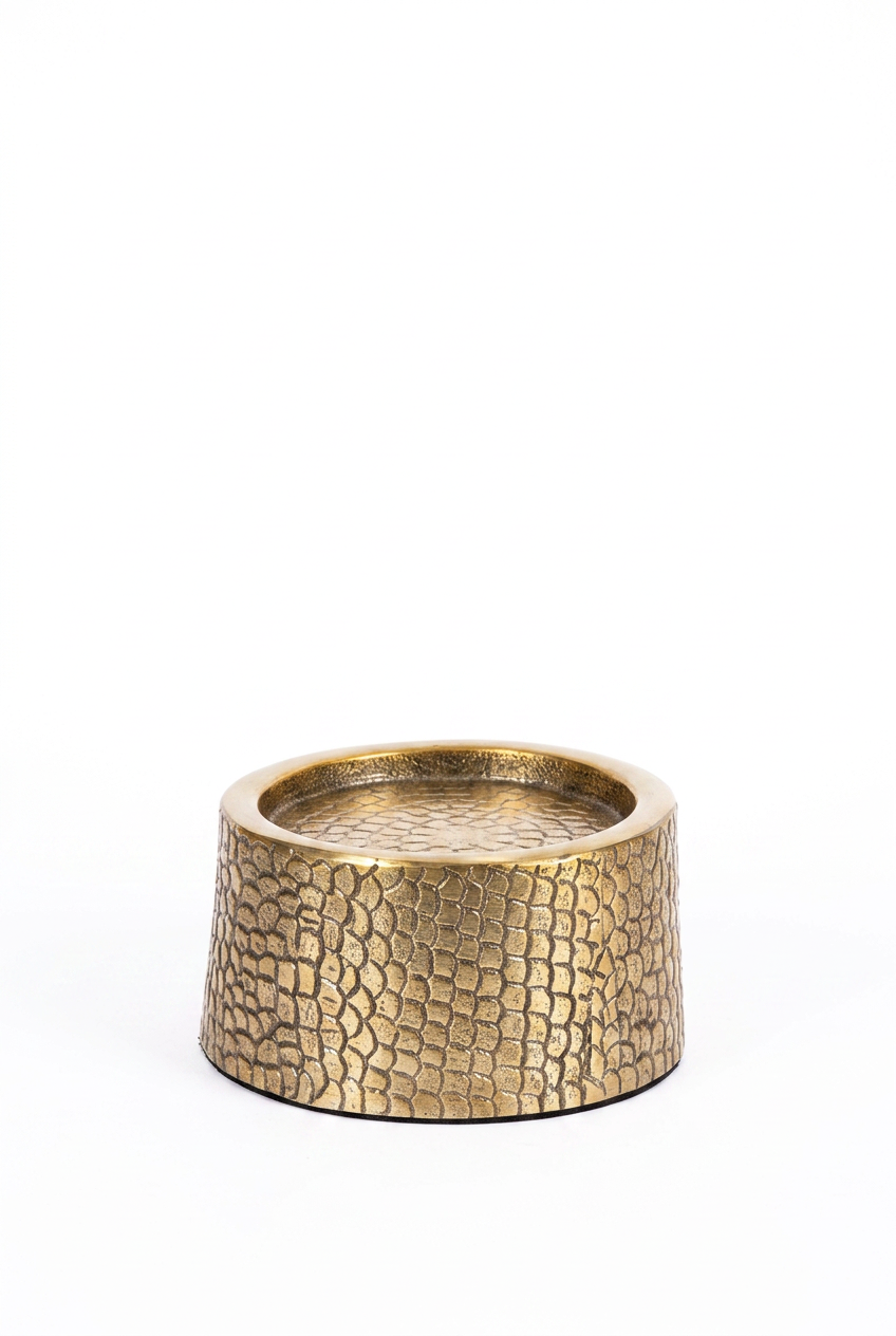 Le Bougeoir Croco - Laiton - M