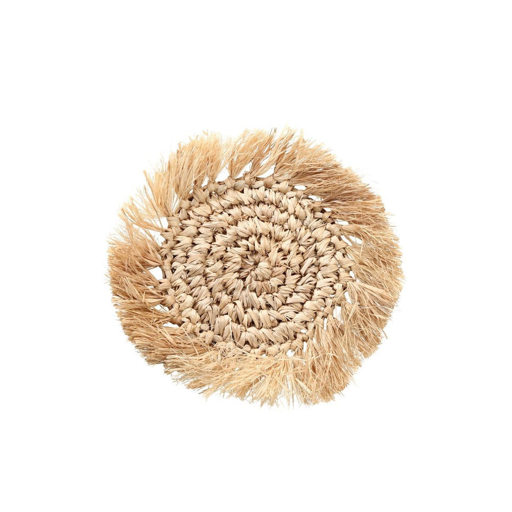 El Posavasos Fringe Raffia - Natural - S