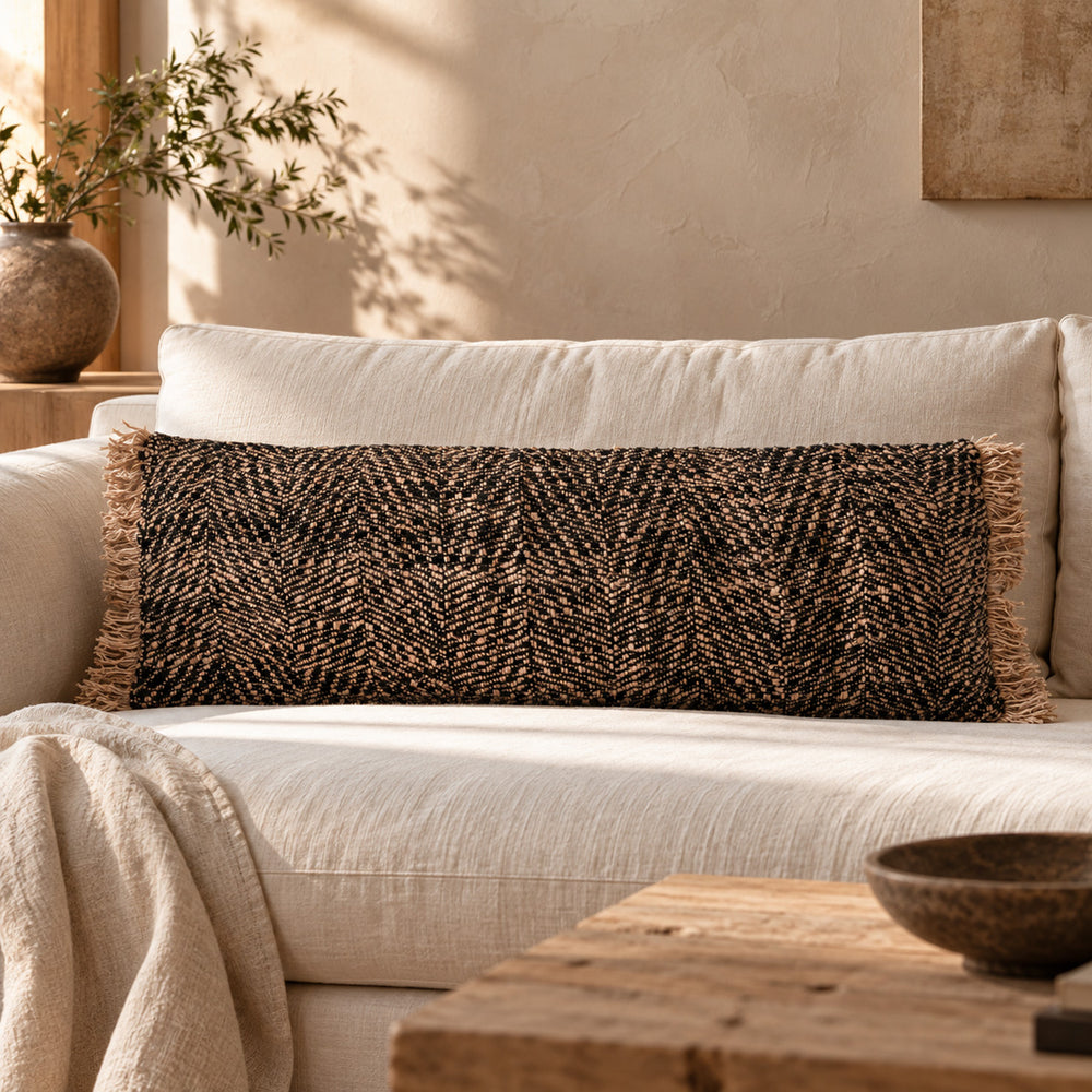 The Oh My Gee Cushion Cover - Black Copper - 35x100