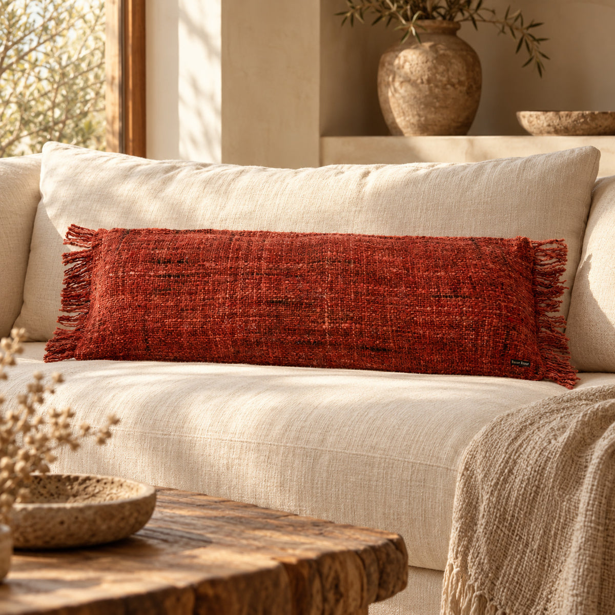 The Oh My Gee Cushion Cover - Cherry Red - 35x100
