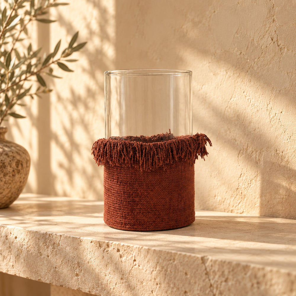 The Oh My Gee Candle Holder - Burgundy Velvet - XXL